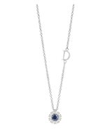 Collana Damiani Donna Margherita in Oro bianco Zaffiro 0.13 Ct 20087085 - 20087085